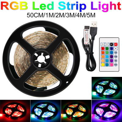RGB IP65 Waterproof LED Strip USB Light Tape Ribbon LED Decoration Light LED Flexible Strip Lamp Cabinet Lamp 0.5 1 2 3 4 5m