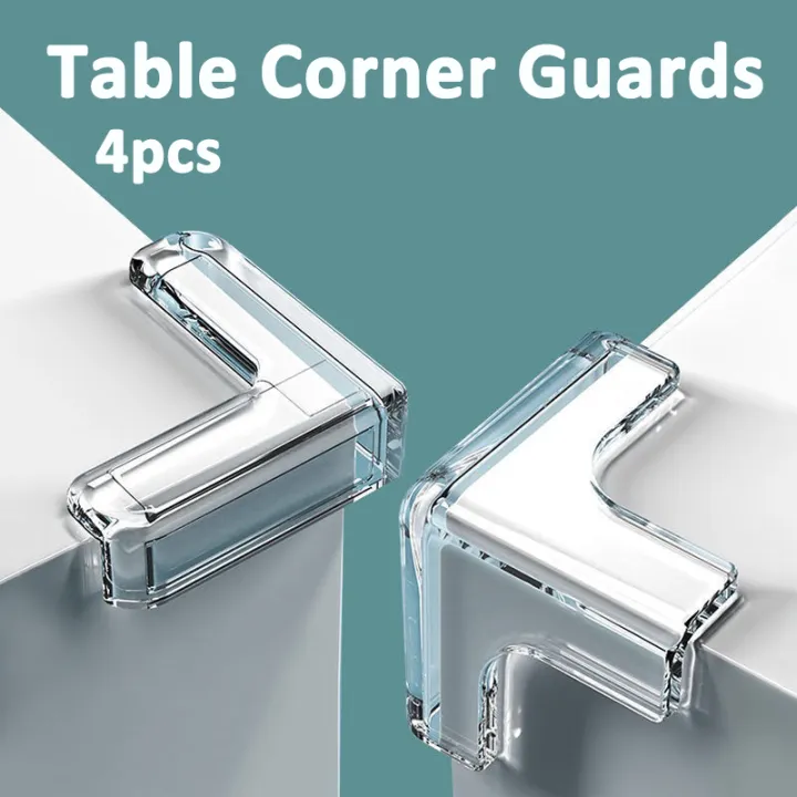 4pcs Clear Table Desk Corner Edge Guard Cushion Baby Bumper Protector Baby Safe Edge Table Corner Guard Protector Kids Desk Guards Table protector safe guard edge cushion baby safty Children Protectio