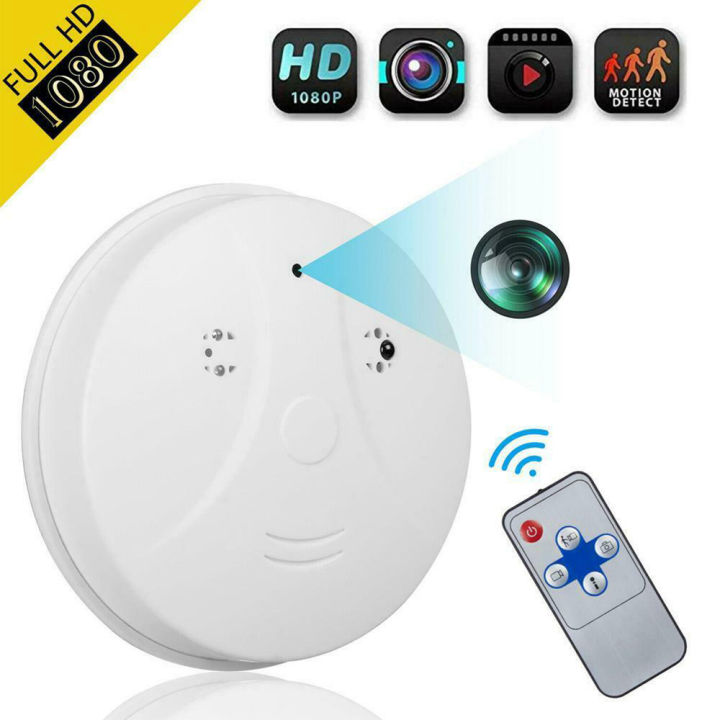 【Ready stock】Smoke Detector Camera Mini WiFi Indoor Wireless Cameras ...