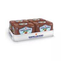 San Pellegrino Fruit Beverage Chinotto 330 ml น้ำผลไม้อัดแก๊สธรรมชาติ รสส้ม ซานเพลิกริโน่ ขนาด 330ml 24 กระป๋อง