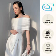 Áo trễ vai, Áo tiểu thư hở vai dáng ôm sang trọng CS04, CT JEANS