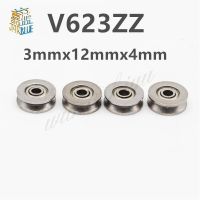 【❂Hot On Sale❂】 ozbyyjf Yingke ลูกกลิ้งร่อง5ชิ้น/ล็อต V623zz V ตลับลูกปืนล้อ3*12*4มมเครื่องปักลูกรอก V623เหล็กคาร์บอน623V