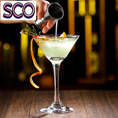 SCO แก้วค็อกเทลเกลียวหมุนมาร์ตินี่สร้างสรรค์หลอดค็อกเทลหางยาวแก้วไวน์สำหรับบาร์อุปกรณ์จัดงานปาร์ตี้