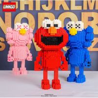 เลโก้นาโนเฟืองไซส์ Jumbo - Linkgo 68252-68254 KAWS BFF x Sesame Street (แบบเฟือง)