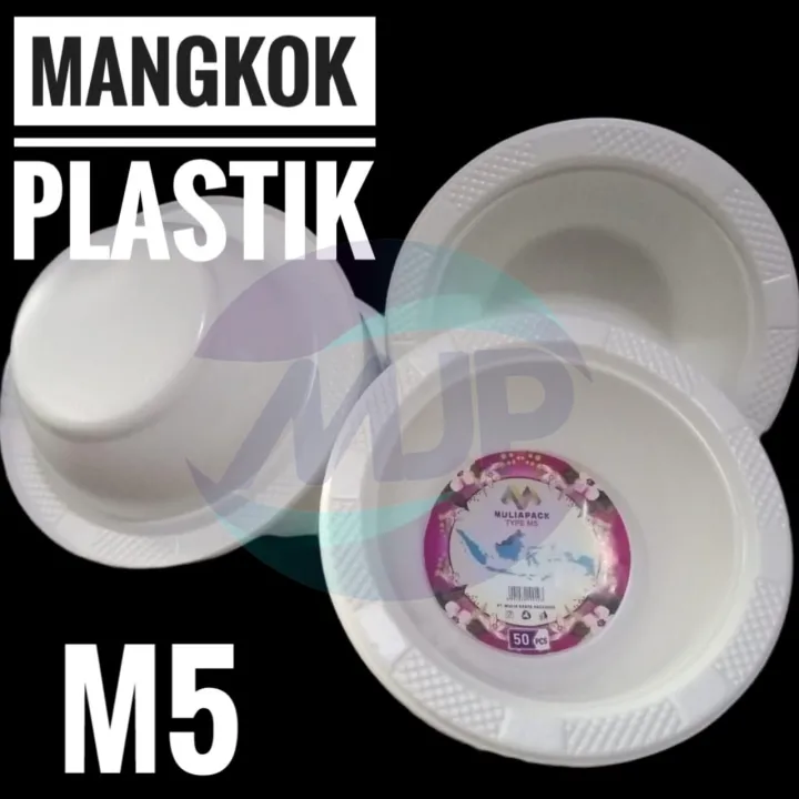 M5 Mangkok Plastik Kecil Isi 50 Pc Lazada Indonesia