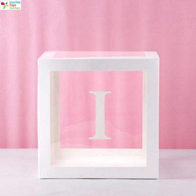 LT【ready Stock】Baby Girl Birthday Party Decorations Letters Box Kit White Transparent Boxes Wedding Confession Scene Arrangement Balloon Gift Box ซื้อทันทีเพิ่มลงในรถเข็น1【cod】