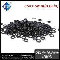 50 PCS / Lot Nitrile Rubber O-ring Black NBR 70A CS 1.5mm OD4/4.5/5/5.5/6/6.5/7/7.5/8/8.5/9/9.5/10/10.5*1.5mm O Ring Gasket Oil Furniture Protectors R