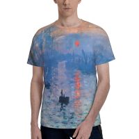 Claude Monet Mens Short Sleeve Performance Tee, Fishing T-Shirt