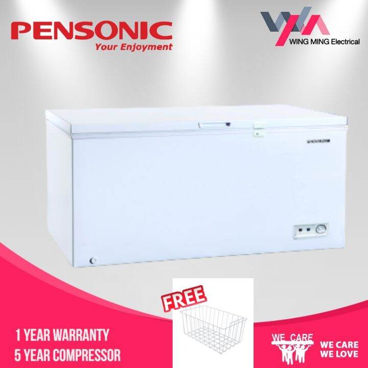 Pensonic Chest Freezer 500 Liter PFZ-502 Free Basket | Lazada