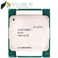 E5 E5-2670V3 Xeon ที่ดีเยี่ยม E5 V3 2.3 GHz ใช้เครื่องประมวลผลซีพียูแบบเกลียวสิบสองแกนยี่สิบสี่เกลียว30ม. 120W LGA 2011-3จุด N91 Qdq3925 Qd