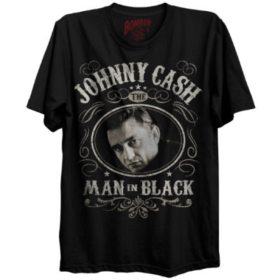 New FashionJoohny cash the man in black unisex T-shirt 2023