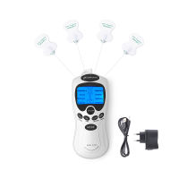 8 Modes Electric Tens Acupuncture Therapy Body Massage Muscle Stimulator Machine 4pcs Electrodes Pads for Back Neck Foot Leg Pain Relief