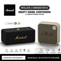 【รับประกัน 6เดือน】ลำโพง Marshall Emberton II ของแท้  คาราโอเกะ พกพา Portable Wireless Speaker ลำโพงพร้อมไมค์ for IOS/Android/PC Bluetooth Speaker Bass Marshall Willen ลำโพงบลูทูธ Waterproof Wireless Speaker 15 Hour Battery Life Marshall Speaker