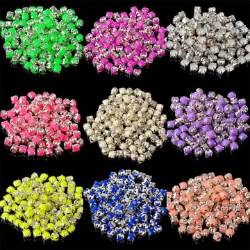 Hot Pink Rhinestones Oval Sew On Rhinestone 50pcs 10x14mm Flatback  Rhinestones with Silver Prongs for Crafts Clothes Dresses Shoes Jewelry  Making