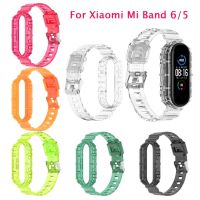 Strap for Xiaomi Mi Band 6 5 Smart Wristband Soft TPU Transparent Replacement Band Bracelet for Mi Band 6 5 Strap Accessories Smartwatches