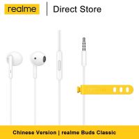 Realme บัดหูฟังแบบดั้งเดิมหูฟังแบบมีสายมีไมโครโฟนในตัวหูฟังชนิด C ขนาด3.5มม. หูฟังสำหรับสมาร์ทโฟน Realme 7 7 Pro