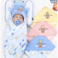 ♥ผ้าห่อตัวเด็ก ยี่ห้อ Mami Baby ของแท้ 100 จ้าเนื้อผ้าcotton มีการ์ตูนคละลาย หลากหลายสี❆