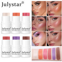 6 Color 6 Color Lazy High Light Repairing Pearl Cream Blush Stick Monochrome Long-lasting Waterproof Blush Korean Makeup Tools Highlighter Eyeshadow Stick