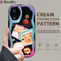 (มาใหม่ล่าสุด) Jizetin เคสใส่โทรศัพท์สำหรับ Vivo Y21 2021 Y21S Y33S Y21A Y21T Y33T ลายหมีน่ารักปลอกเนื้อครีมเคสโทรศัพท์เคสซิลิโคนแบบนิ่มขอบลอน