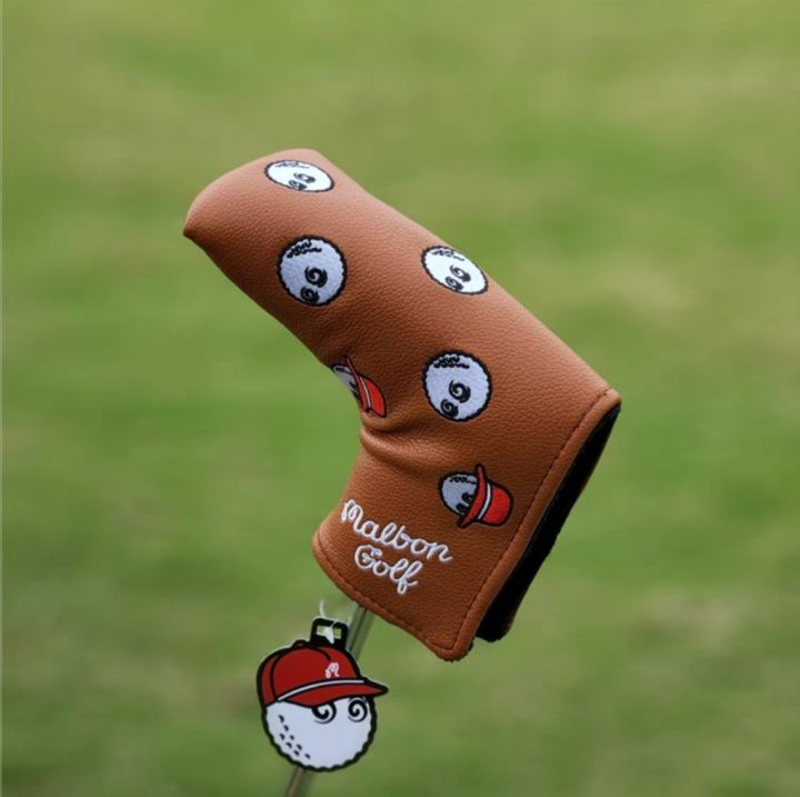 gt-2023-as-golf-putter-headcover-malbon-embroidery-straight-putters-head-cover-pu-protect-blade-covers