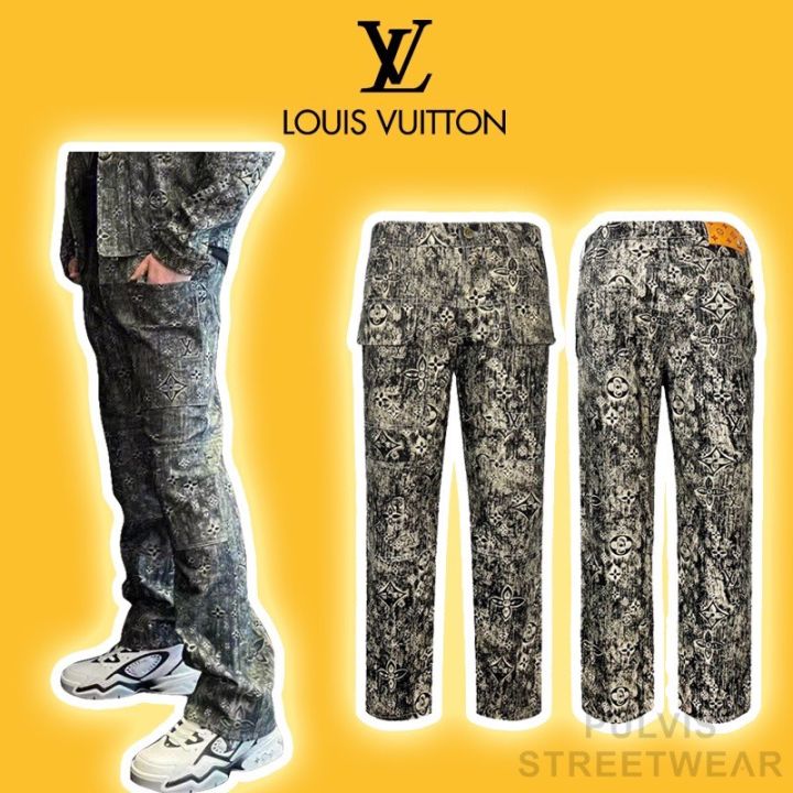 ⚡️[Mirror Quality] - Quần Jeans LV Luon Vuituoi Monogram Taiored Denim  Pants, Quần bò LV