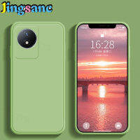 Jingsanc เคสโทรศัพท์ VIVO Y02/Y02A/Y02T,เคสมือถือแฟชั่นทรงสี่เหลี่ยมขอบตรงนุ่มปลอกซิลิโคนน้ำเคสหลังกันกระแทก Y02 Vivo/Y02a/Y02t