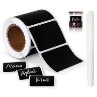 【YD】 120pcs/roll Erasable Blackboard Sticker Jars Organizer Labels Chalkboard Chalk Board Stationery