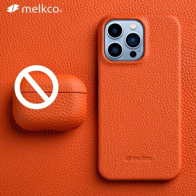 Melkco Premium ของแท้สำหรับ13 Pro Max 12 Mini 11ธุรกิจหรูหรา High-End Cowhide เคสโทรศัพท์ฝาหลัง