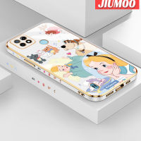 JIUMOO เคสสำหรับ Realme C21ลายหิมะสีขาวใหม่พื้นผิวขอบสี่เหลี่ยมเคสนิ่มซิลิกาเจลกันกระแทกเคสมือถือรวมทุกเลนส์กล้องถ่ายรูปฝาครอบป้องกัน