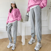 8245# Autumn Winter Cotton Maternity Casual Pants Elastic Waist Belly Pants Clothes for Women Sports Pregnancy Trousers