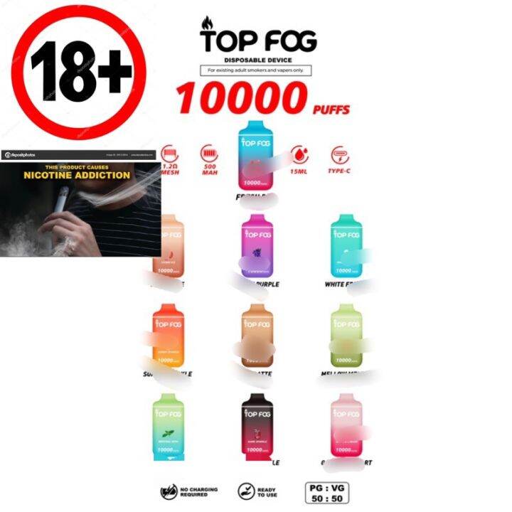 Top Fog 10000 / ODS 10000 Puffs Disposable Vape Pod | Lazada PH