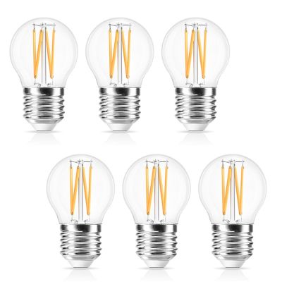 6pcs/lot E27 Lamp G45 LED Filament 2W 4W 8W 12W E14 Retro Glass Edison 220V Bulb Replace Incandescent Light Chandeliers