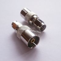 1Pcs Adapter IEC PAL DVB-T TV Female Buchse Jack To SMA Connector Stecker Plug Male F/M