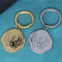 Saint Michael Medallion จี้พวงกุญแจสำหรับผู้ชายผู้หญิงสแตนเลส Corss ดาบ Archangel ปีก Key Chains Amulet เครื่องประดับ