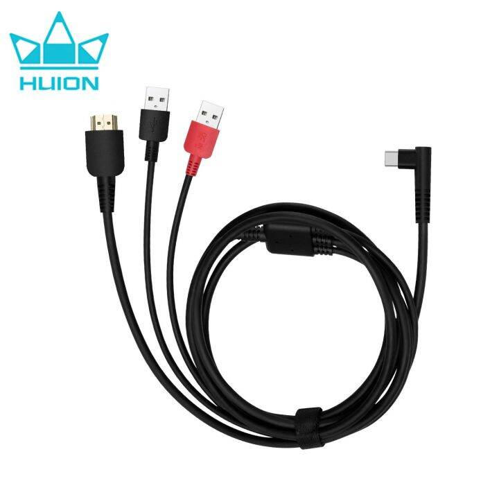 HUION 3 IN 1 Cable For Kamvas 13 Graphics Tablet Monitor Pen Display