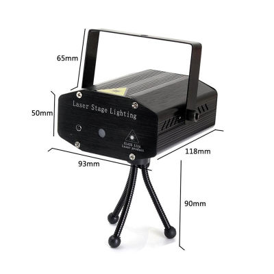 LED Laser Projector Disco Light Mini Auto Flash RG Sound Activated Laser Lamp Remote DJ Disco Party Soundlights Xmas Stage Light