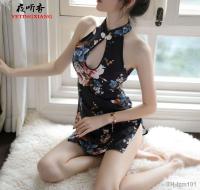 ?คอสเพลย์ชุดนอน High-end lingerie emotional perspective cheongsam nightclub tight skirt suit classical 019 uniform temptation