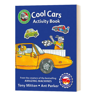 Amazing Machines cool cars Activity Book English original Amazing Machines cool cars Activity Book English childrens English Enlightenment early education interactive book Tony Milton