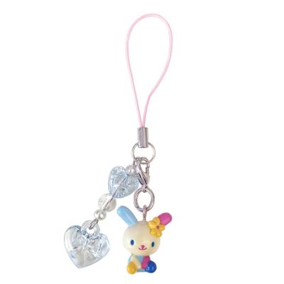 Cute Kawaii Usahana Keychain Anime Bunny Keychains Mobile Phone Chain Mascot Keyring Girls Toys Small Gifts Key Chains