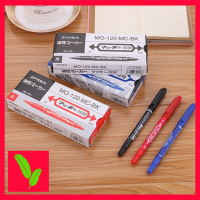 BAITONG ปากกา Permanent CD MARKER สูตรน้ำมัน กันน้ำ สำหรับเขียนซองไปรษณีย์พลาสติก ปากกาเขียนซองไปรษณีย์ กระจก โลหะ พลาสติก เครื่องหนัง