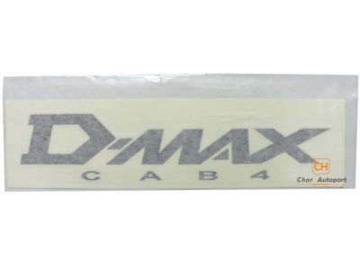 สติ๊กเกอร์ D-MAX CAB4 ติดแผงข้าง D-max 03-06 แท้ 8973919401 สีเทาอ่อน ขายแผ่นละ