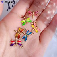 15PCS Enamel Colorful Dragonfly Charms Pendant Supplies For DIY Handmade Earrings Bracelets Jewelry Making Findings Accessories DIY accessories and ot