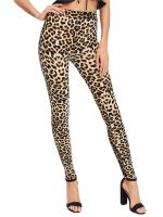 [COD] YSDNCHI 2022 Fashion Leggings Waist Elasticity Leopard Printing leggins Woman Pants Cotton