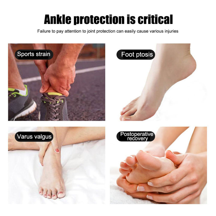1ชิ้นป้องกันข้อเท้าตรึงรั้งการบีบอัดข้อเท้ารั้งป้องกันน้ำหนักเบาระบายอากาศปรับสำหรับบาสเกตบอลวิ่ง