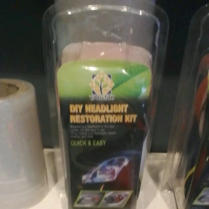 DIY HEADLIGHT RESTORATION KIT QUICK AND EASY/ headlight brightener