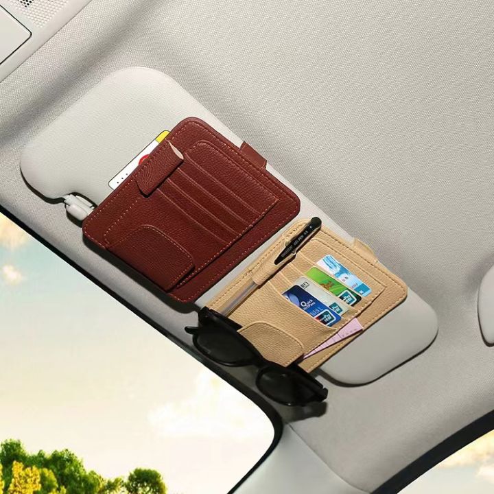 Car Sun Visor Storage Multi-functional Storage Creative Car