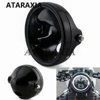 Universal Cafe Racer LED ไฟหน้าไฟหน้า7 "ไฟหน้ารถจักรยานยนต์ฝาครอบถังประภาคาร Shell สำหรับ Harley XL883