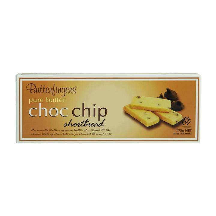 BISCUITS Butterfingers Pure Butter Choc Chip Shortbread 175g Lazada