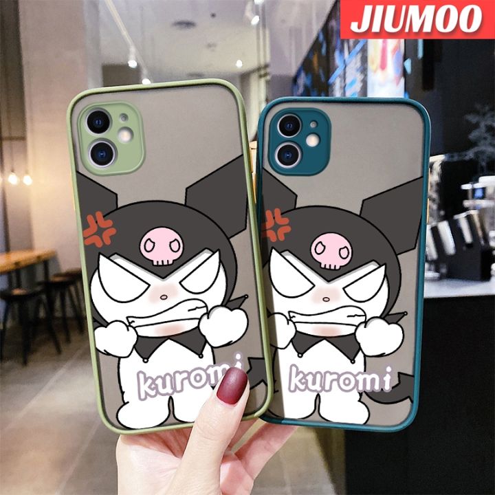 เคส-jiumoo-สำหรับ-huawei-p20-lite-2019-nova-5-pro-5i-pro-เคสการ์ตูนโกรธ-kuromi-บางฝ้าขอบสี่เหลี่ยมดีไซน์ใหม่แฟชั่นซิลิโคนเคสมือถือกันกระแทกแข็งป้องกันเลนส์กล้องคลุมทั้งหมด