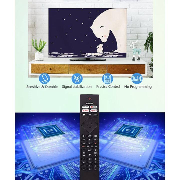 replacement-remote-control-for-philips-ambilight-4k-ultra-hdr-oled-android-smart-tv-398gr10bephn0041bc-brc0984501-01